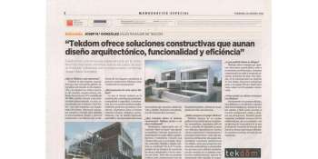 TEKDOM in the supplement TENDENCIAS de La Vanguardia